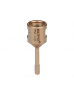 Corona Diamante Para Amoladora Ø 6 mm. Conexión Rosca M14. Corte Seco