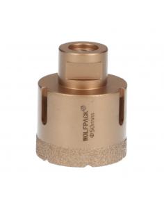 Corona Diamante Para Amoladora Ø 50 mm. Conexión Rosca M14. Corte Seco