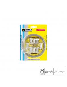 Cinta Abrazadera  cortar Zincada   8 mm.  x 3 m. con 8 tornillos Abrazadera Metalica de Tornillo, Abrazadera Sin Fin