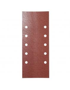 Lija Recambio Con Velcro 115x280 mm. con Agujeros Grano  80 (10 Piezas)