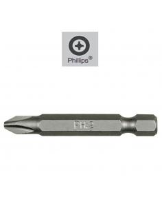 Puntas Largas Destornillador Phillips Nº 0 (2 Piezas). Acero S2 al Cromo Vanadio. Puntas Hexagonales, Destorpuntas,
