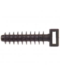 Taco Fijación Brida Nylon Negro 8 mm. (Bolsa 100 Unidades)