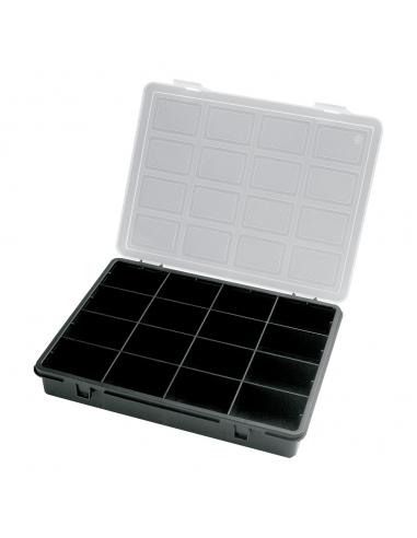Organizador Plastico 16 Compartimentos 242x188x37 mm. Caja Almacenaje,  Malentin Organizador, Organizador Plastico