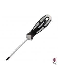 Destornillador Torx Inviolable Acero S2 Mango TPR Bimaterial. Medida T30 x Ø 6,0 x 100 mm.