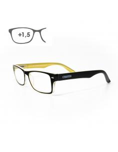 Gafas Lectura Kansas Negro / Amarillo. Aumento +1,5 Gafas De Vista, Gafas De Aumento, Gafas Visión Borrosa