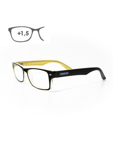 Gafas Lectura Kansas Negro / Amarillo. Aumento +1,5 Gafas De Vista, Gafas De Aumento, Gafas Visión Borrosa