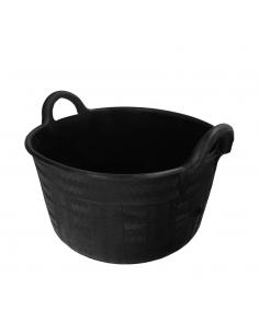 Espuerta Goma Carbonera 30 Litros Con Asas Base y Laterales Reforzado. Espesor 1 cm. Espuerta Obra, Cubo Goma Obra
