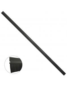 Burlete Para Puertas De Garaje Aluminio Negro Con Cepillo 2,5 m. Cepillo De Puerta, Burlete Garaje, Burlete Cepillo Cochera