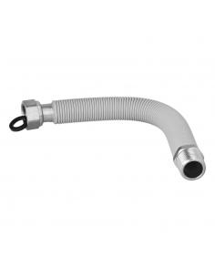 Tuberia Extensible Agua Acero Inoxidable Corrugado. Longitud de 22,5 a 30 cm. Tomas 1/2"