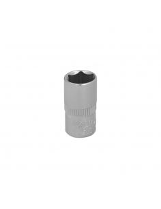 Llave Vaso 1/2" Hexagonal 10 mm. Perfil de 6 caras. Acero Cromo Vanadio, Aristas Redondas
