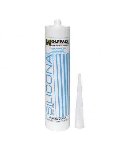 Sellador Silicona Acida Transparente 280 Ml. Sellante Para Cristalería, Carpintería Metálica, Cocinas Baños, Etc.