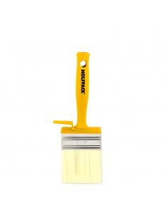 Brocha Profesional Techos 70x30 mm. Cerda Blanca. Mango Ergonomico, Con Gancho. Brocha Pintura, Brocha Pintor Profesional