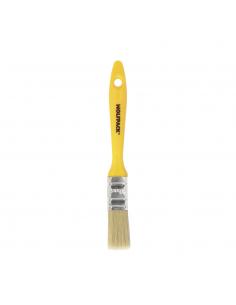 Paletina Profesional Cerda Blanca Ancho 20 mm. Cerdas Naturales Mango Plastico Ergonomico, Brocha Pintor, Pincel Pintura