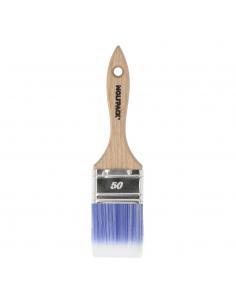 Paletina Profesional Plus Ancho 50 mm. Cerdas Sintenticas PBT, Mango Madera Haya Ergonomico, Brocha Pintor, Pincel Pintura