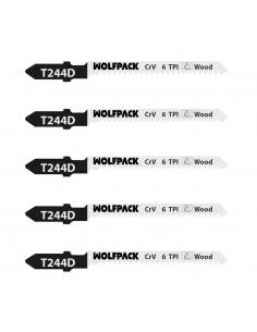 Hojas Sierra Calar Para Madera Corte Grueso 5 Piezas. Hoja Cromo Vanadio 58. Vastago T Universal