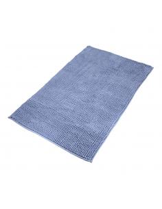 Alfombra Baño Poliéster Chenilla 50x80cm. Azul.