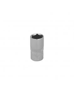 Llave Vaso 1/4" Hexagonal 8 mm. Perfil de 6 caras. Acero Cromo Vanadio, Aristas Redondas