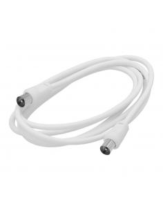 Prolongacion Tv - Video. 2 metros Toma 9,5 mm. Con Adaptador Macho Hembra