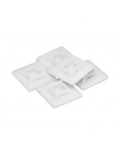Base Adhesiva Para Bridas 19x19 mm. Blanca Bolsa 100 Unidades