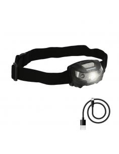Linterna Led Frontal Cabeza Litio Usb Recargable. 3 modos de luz. 120 LUM. Sensor de encendido y apagado.