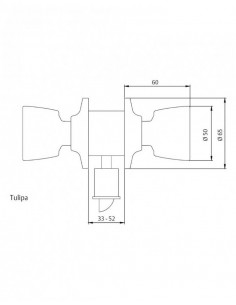 Cerradura TESA 3520/50 Pomo... 2