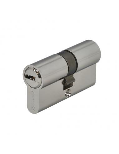 Cilindro Seguridad 30x30 mm/13,5 Leva Corta Corta Niquelado Con 5 llaves