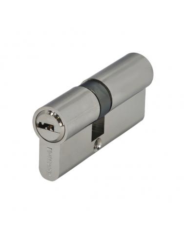 Cilindro Seguridad 30x40 mm/13,5 Leva Corta Niquelado Con 5 llaves