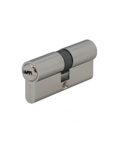Cilindro Seguridad 35x35 mm/13,5 Leva Corta Niquelado Con 5 llaves