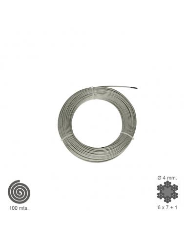 Cable Galvanizado 4 mm. (Rollo 100 Metros) No Elevacion