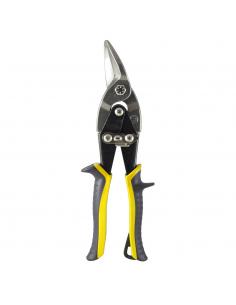 Tijeras Chapa Corte Derechas 250 mm. Hoja Acero Al Carbono, Mangos Engomados, Con Dientes Serrados, Cortachapa, Tijera Aviacion