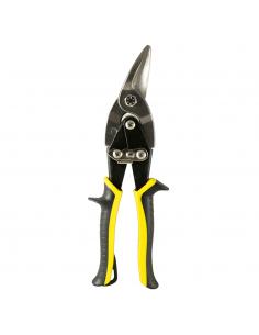 Tijeras Chapa Corte Izquierda 250 mm. Hoja Acero Al Carbono, Mangos Engomados, Con Dientes Serrados, Cortachapa, Tijera Aviacion