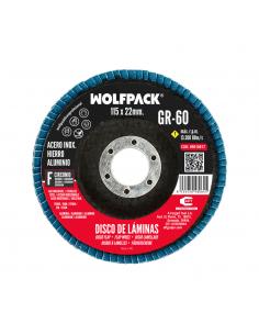 Disco Laminas Lija Circonio Inox - Plus 115x22 mm. Grano 60