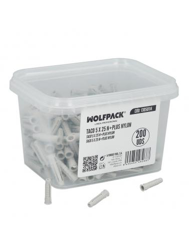 Taco 5 x 25 N+plus Nylon Caja 200 Uds.