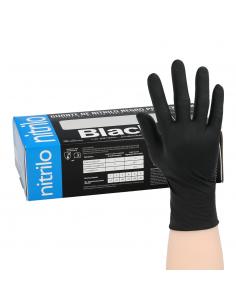 Guante Desechable Nitrilo Negro XL 5,5 gms. Gruesos