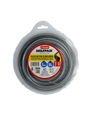 Hilo Nylon/Aluminio Redondo Profesional 3,0mm (Rollo 50mt.)