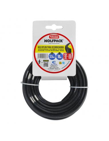Hilo Nylon/Aluminio Cuadrado Profesional 3,5mm (Rollo 10mt.)
