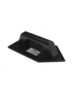 Talocha Plastico Punta Mango Redondo 26x14 cm. Negro Con Alveolos