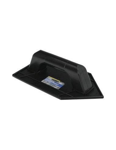 Talocha Plastico Punta Mango Redondo 26x14 cm. Negro Con Alveolos