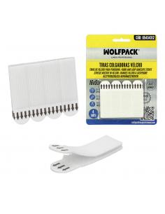 Tiras Colgadoras Adhesicas Con Velcro 16 x 55 mm. Blister 4 unidades