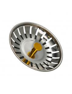 Tapon Valvula Cesta Para Fregadero Inoxidable Click Clack Ø 8 cm.