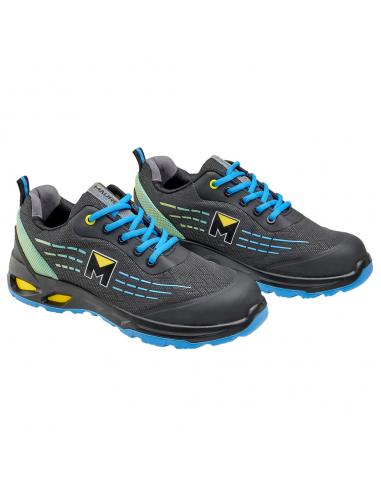 Deportiva Seguridad Maurer S3L Modelo Lapis Antideslizante con Suela Composite y Resistencia a los Hidrocarburos Talla 42.