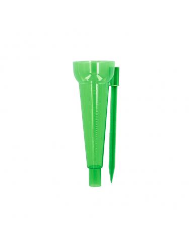 Pluviometro Plastico Verde 350 ml. Con piqueta. Medidor lluvia, Monitorizar las Precipitaciones Jardín Exteriores
