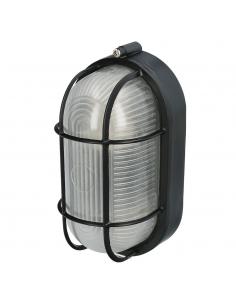 Plafon Industrial Ovalado Negro