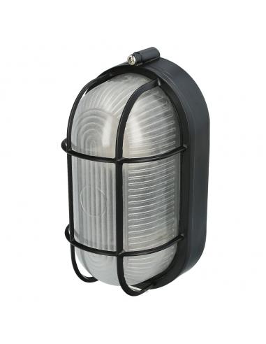 Plafon Industrial Ovalado Negro