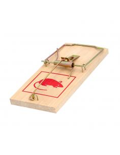 Trampa ratas madera 17,5 x 8 cm.