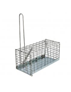 Trampa Ratas Jaula Metal Completa 21x10x10 cm