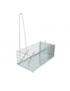 Trampa Ratas Jaula Metal Completa 30 x 17 x 11 cm.