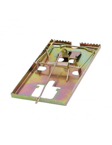 Trampa ratas metálica galvanizada 16 x 8.8 cm.