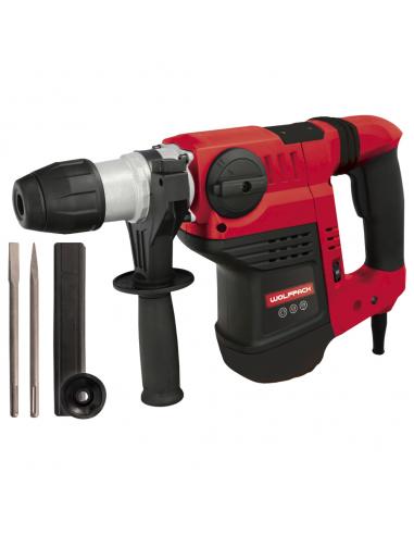 Martillo Demoledor Perforador SDS MAX 1.500 Watt. Con Accesorios y Maletin. 4.000 IPM 6 Julios.