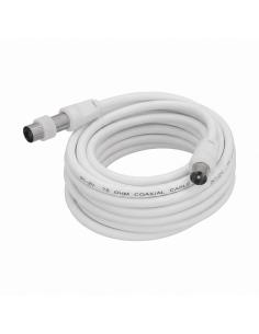 Prolongación Para Televisión - Vídeo De 3 M. Conector De 9,5 Mm Blanco.